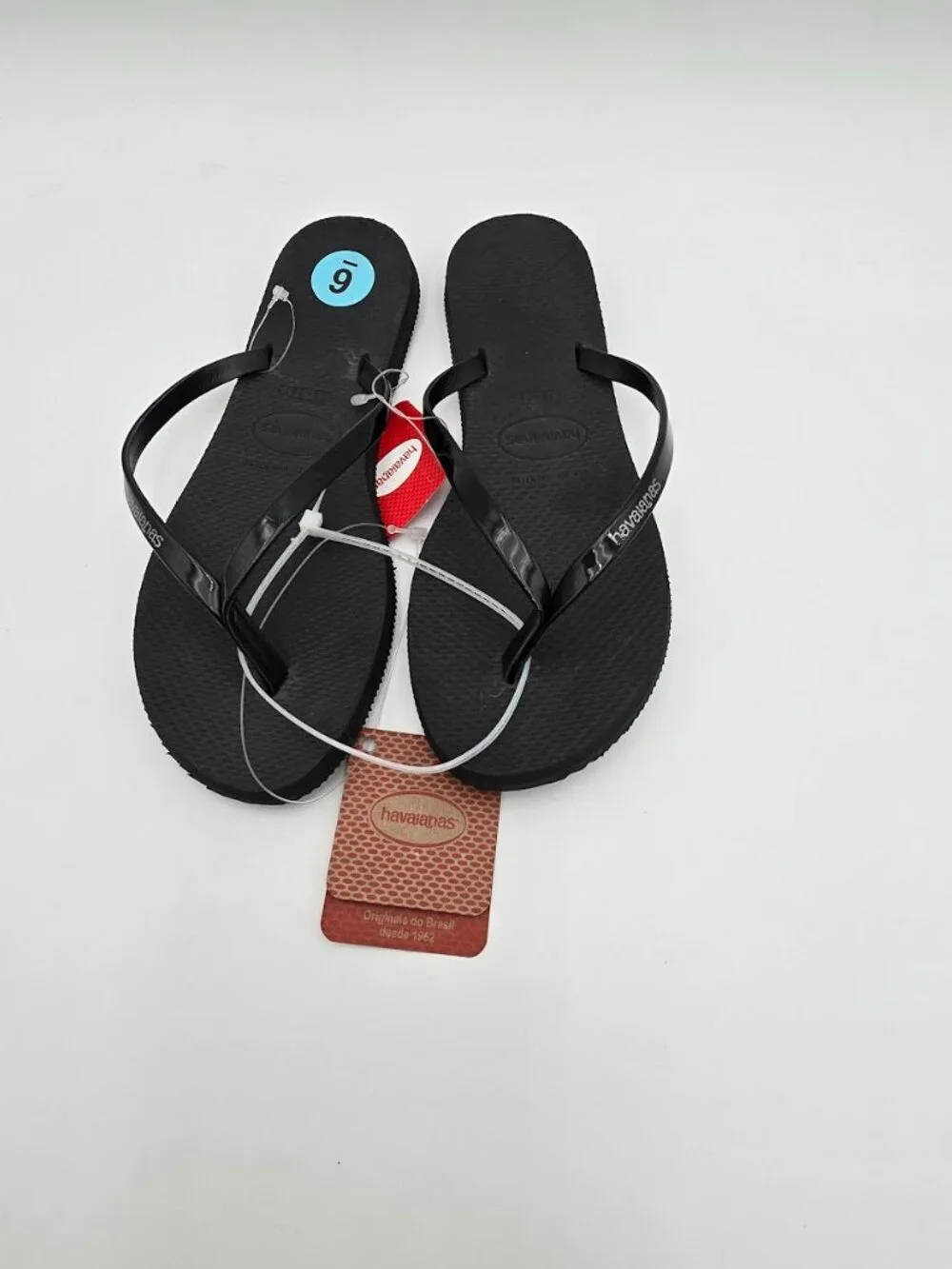 Havaianas You Metallic flip-flop sandals in Black Size 6 - Picture 2 of 8